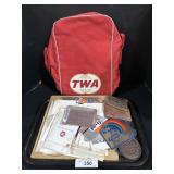 Gulf & Peak Antifreeze Ephemera, TWA Backpack.