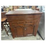 Primitive Drysink/Dough Box Cabinet.
