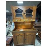 Cherry & Copper Highback Dry Sink & Cabinet.