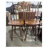 (2) Swiveling Hightop Bar Stools.: