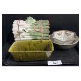 Haldon Group Asparagus Tureen, Green Planter.