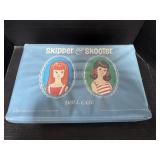 Skipper & Skooter Dolls w/ Doll Case & Clothing.