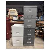 (2) Steel Filing Cabinets.