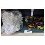 Toy Cars, NOS Gardening Gloves.