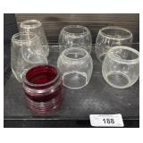 Glass Lantern Globes.