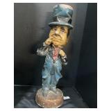 Lrge. White Metal Male Figure.