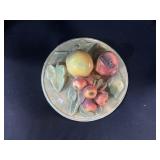 Chalkware Fruit Bowl Wall Art.