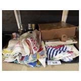 Handkerchiefs & Stockings, Leather US Army Case.