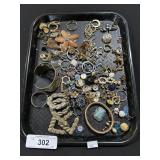 Tray Of Various Costume Jewelry, Bracelets.