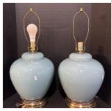 2 Blue Lamps.