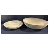 2 Wooden Bowls.