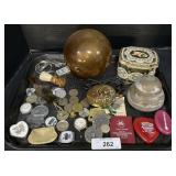 Compacts, Pill Boxes, Watch Faces, Money Pouches.