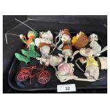 Handcrafted Textile Mice.