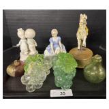 2 Decorative Glass Grapes.