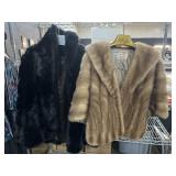 Ladies Fur Coat & Stole.