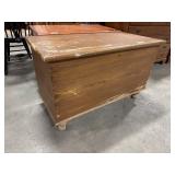 Vtg Dovetailed Blanket Chest.