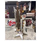 Cute Rustic Christmas Decoration, Painted