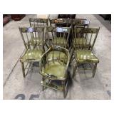 (7) Hitchcock Style Dining Chairs.