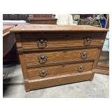 Antique Oak Chest Of Drawers.