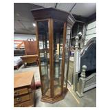 Beautiful Trapezoidal Curio Cabinet.