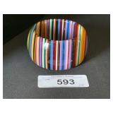 Vintage Carlos Sobral Pop Art Bakelite Bangle.