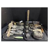 Various Kitchenware, Bells, Ashtrays.