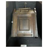 Vintage Beautiful Wooden Coal Scuttle W/ Scoop.