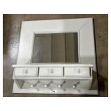 3-Drawer Wall-Hanging Mirror.