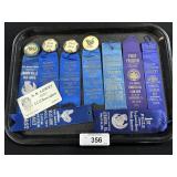 Various Vintage PA Poultry Show Ribbons.