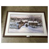 Bill Breedon Back Home Again Winter Art Print.