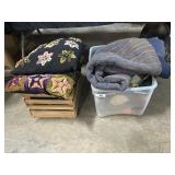 Handmade Pillows, Quilt & Crochet Blanket.