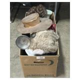 Vintage Hats, Wigs & Foam Mannequin Heads.