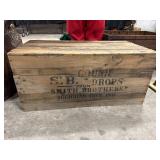 Ornate Advertising Shipping Crate, S.B Cough