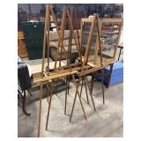 (4) Painter Easels.