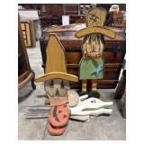 Cute Rustic Wooden Halloween/Fall Decor.