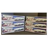 6 Collectible Hess Trucks.