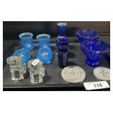 Starausstown Pa Tokens, Various Blue Glass.