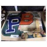 Vtg Varsity Letters, Advertisement Ephemera,