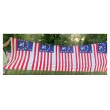 Patriotic American Bunting.
