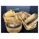 9 Wicker Baskets.