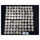 96 90% Silver Kennedy & Franklin Half Dollars.