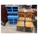 Childrenï¿½s Play Hutch & (4) Dining Chairs.