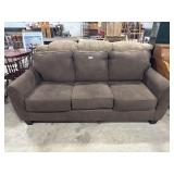 Clean Comfy Brown Sofa.