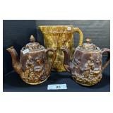 Antique Bennington Rockingham Yellowware.