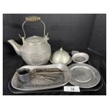 John Wright Cast Iron Teapot.