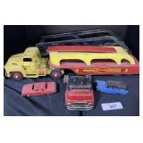 Pressed Steel Wyandotte Trucking & Toy Cars.