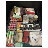 9 Boxes Of Vintage Sewing Notations.