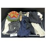 Womanï¿½s Fashion Gloves, Hankies, Pin Cushions.