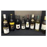 8 Wine Bottles.