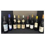 9 Wine Bottles.